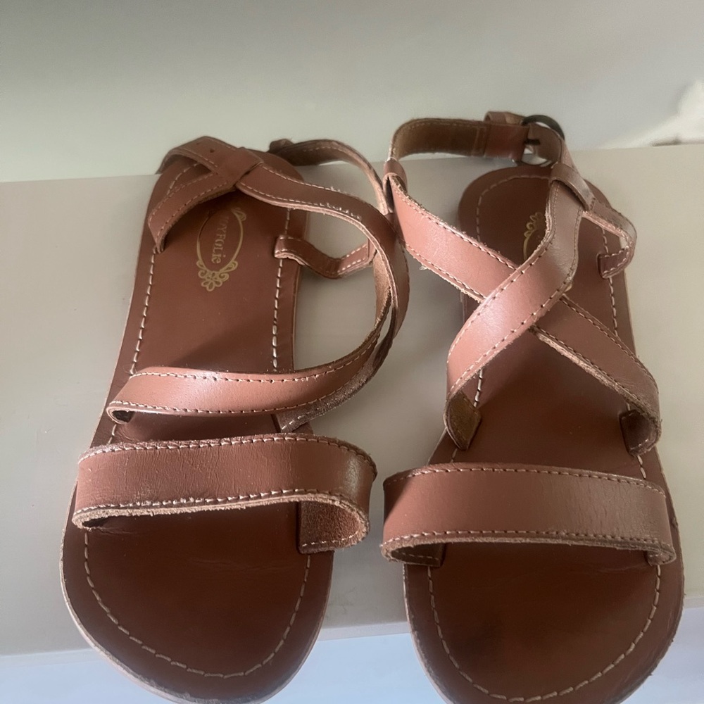 Brown Strappy Sandals